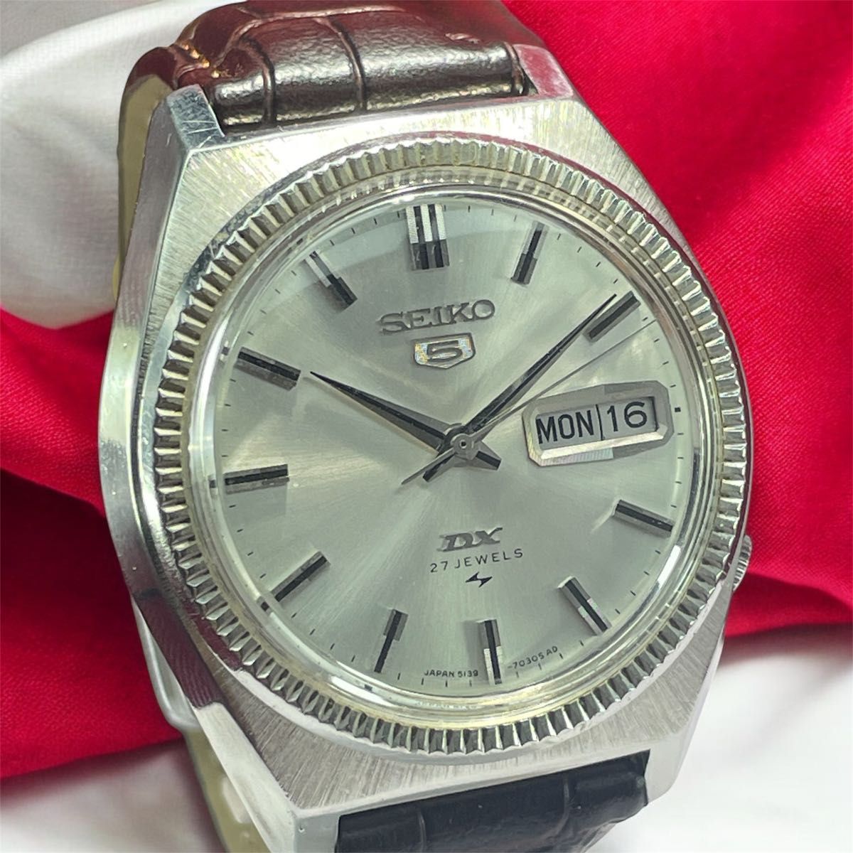 ★OH済 60s SEIKO 5 DX ★ 27石 自動巻 腕時計 ヴィンテージ セイコー メンズ アンティーク 美品 稼動品 ★OH済 60s SEIKO 5 DX ★ 27石 自動巻 腕時計 ヴィンテージ セイコー メンズ アンティーク 美品 稼動品