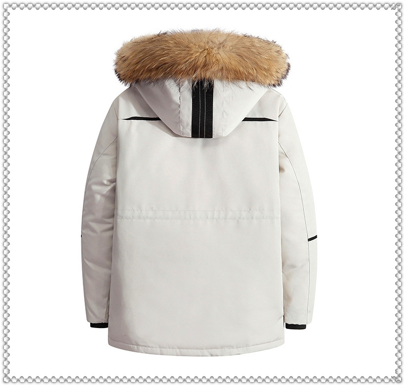 YR-NO1( inscription 2XL) new goods rare * waterproof /. manner high class super protection against cold premium multifunction cold district -ply thickness . snow Eco fur attaching fur removal and re-installation high quality luxury down jacket 