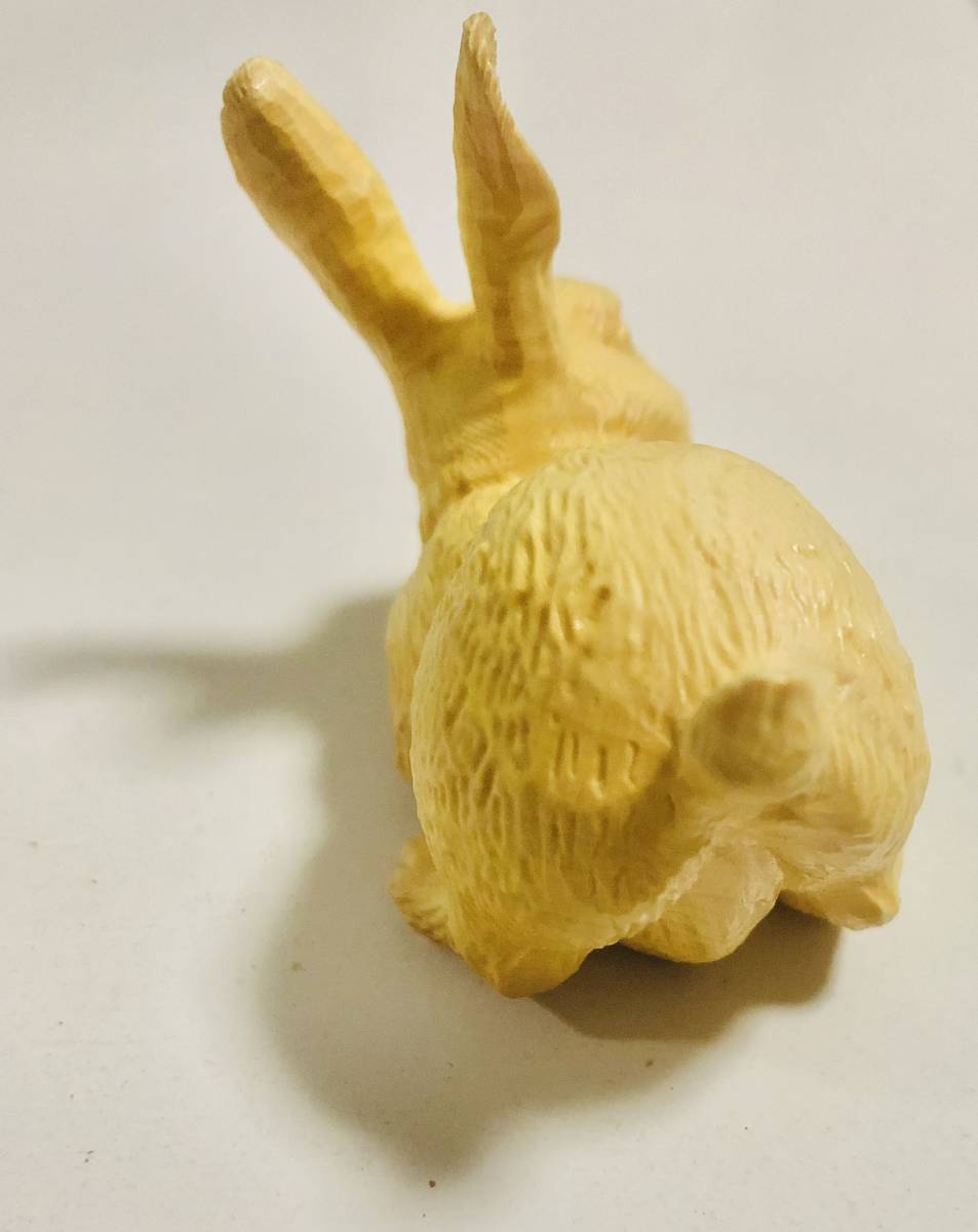 [. plant carving animal ] *. rabbit * natural / natural tree made / handmade / hand made / skill sculpture / interior / present /.. thing 