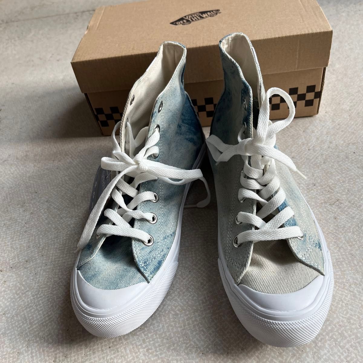 vans スニーカー ハイカット デニム風 24cm 新品未使用|Yahoo vans スニーカー ハイカット デニム風 24cm 新品未使用|Yahoo