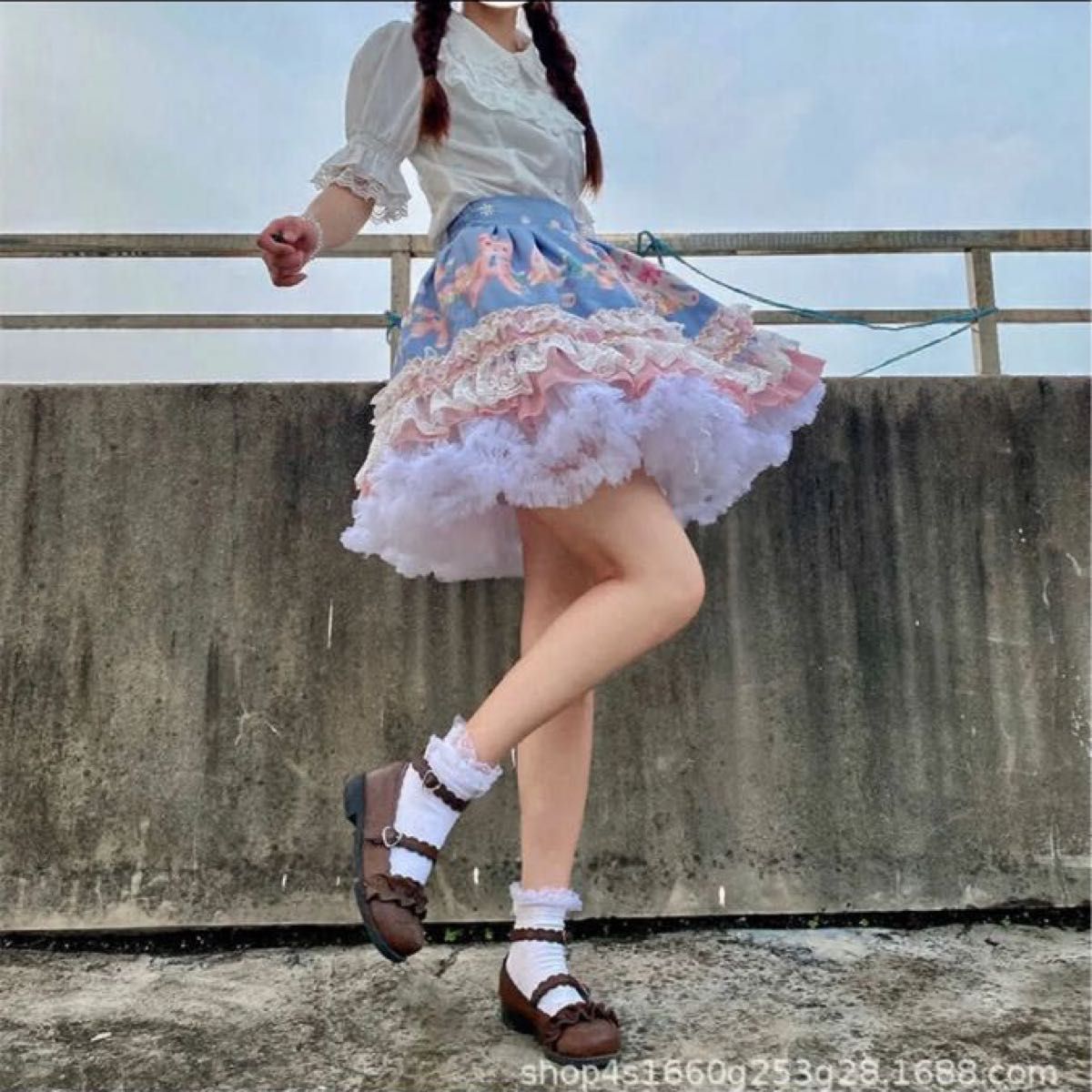 パニエ ふわふわ ボリューム 45cm メイド 白 ホワイト ロリータ パニエ ふわふわ ボリューム 45cm メイド 白 ホワイト ロリータ