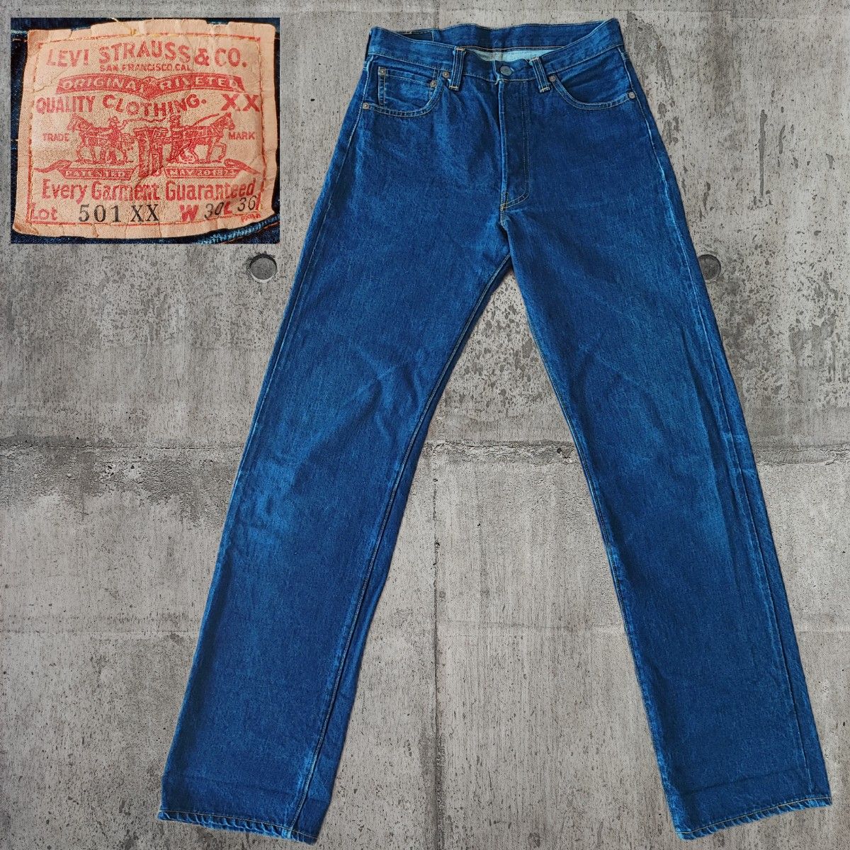 LEVI'S 501XX W30L36 USA製 バレンシア 555 2001年3月 レプリカ LEVI'S 501XX W30L36 USA製 バレンシア 555 2001年3月 レプリカ