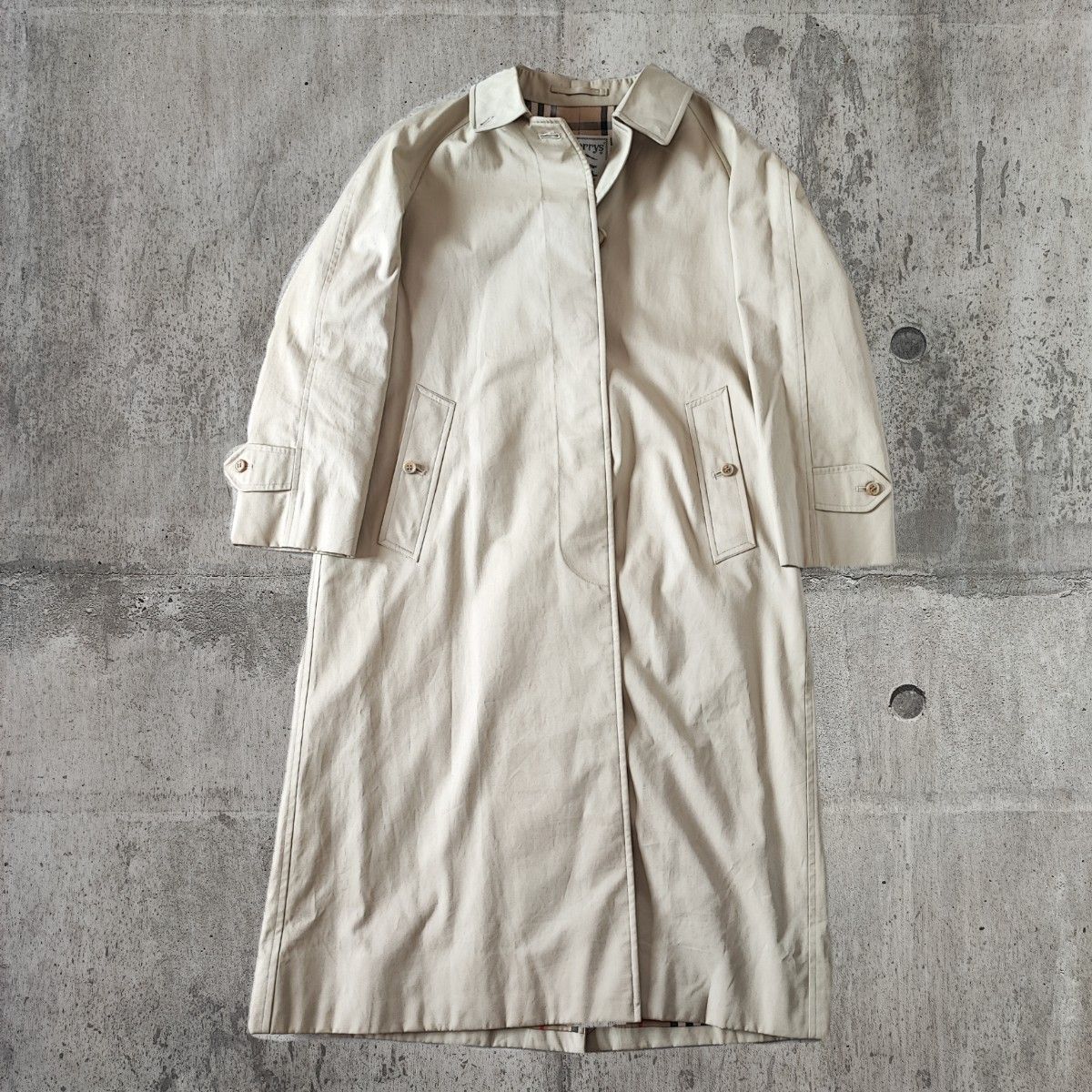 美品 Burberrys 90s 白タグ バーバリー ステンカラーコート ノバ 美品 Burberrys 90s 白タグ バーバリー ステンカラーコート ノバ