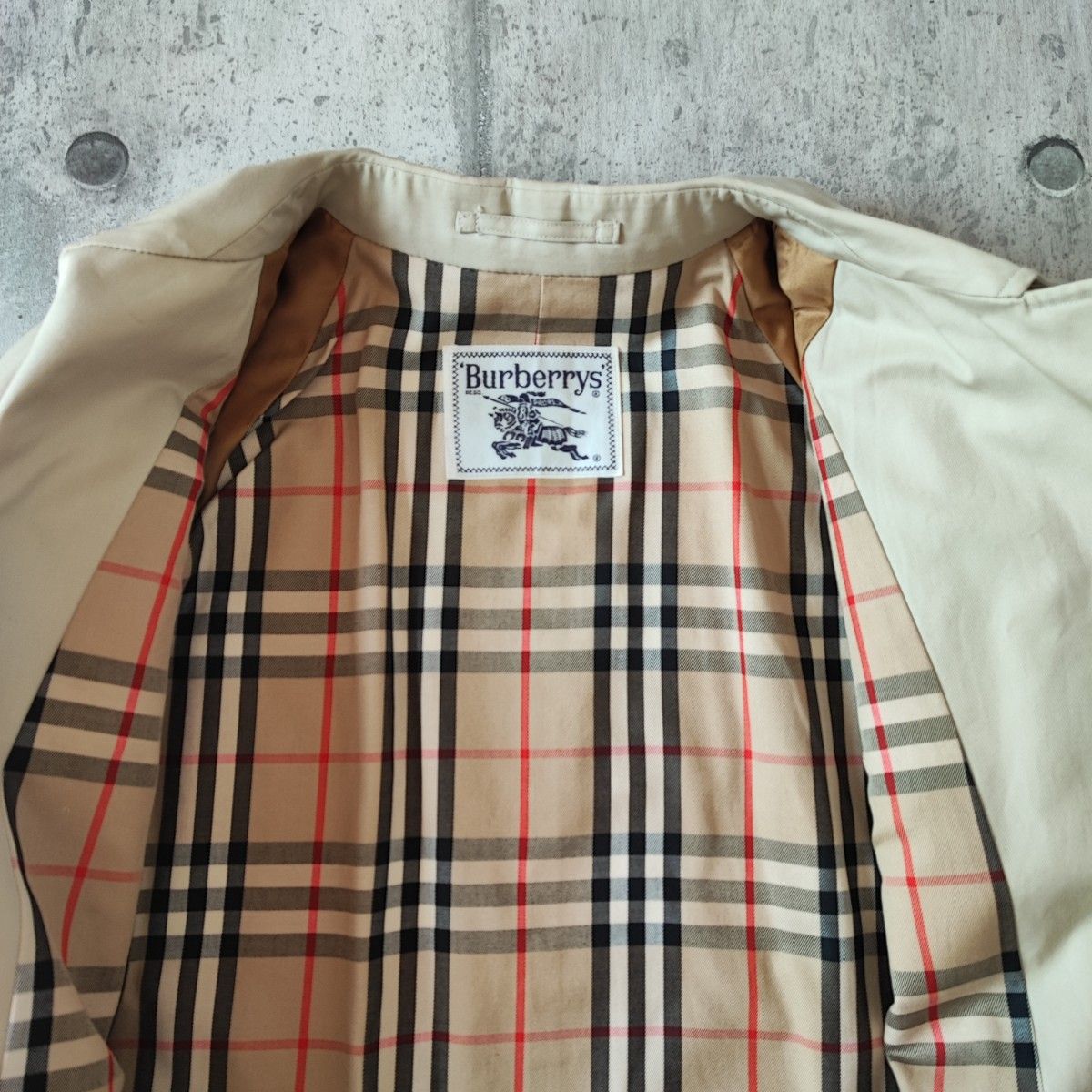 美品 Burberrys 90s 白タグ バーバリー ステンカラーコート ノバ 美品 Burberrys 90s 白タグ バーバリー ステンカラーコート ノバ
