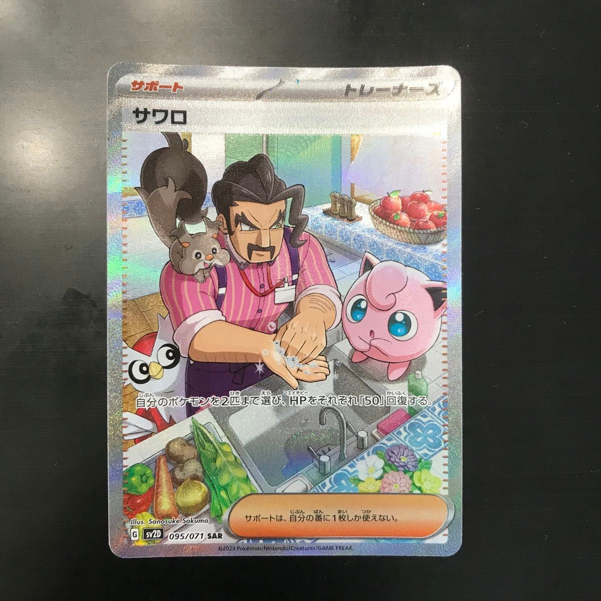 ポケモンカード サワロ G sv2D 095/071 SAR インク飛びアリ(初期 ポケモンカード サワロ G sv2D 095/071 SAR インク飛びアリ(初期