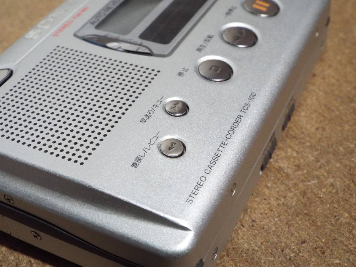 ソニー TCS-100 ポータブルカセットテープレコーダー SONY