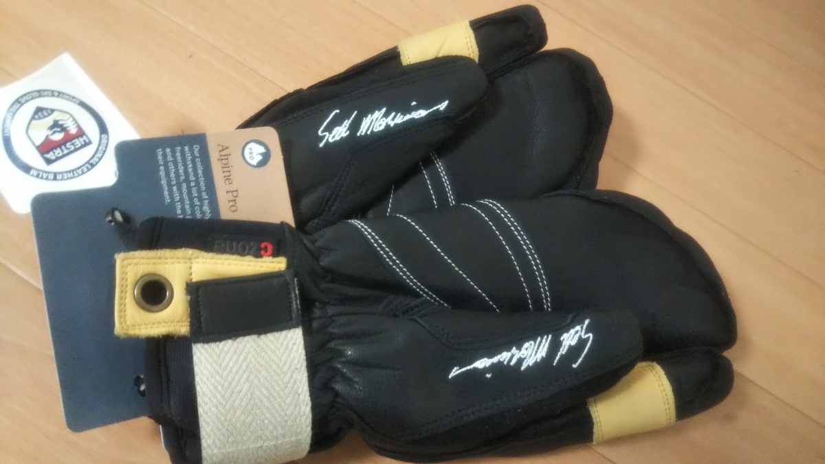 Hestra ヘストラ Seth Morrison Pro Model 3 finger Glove セス　モリソン　プロモデル　3 フィンガー　グローブ　7 S Black_画像3