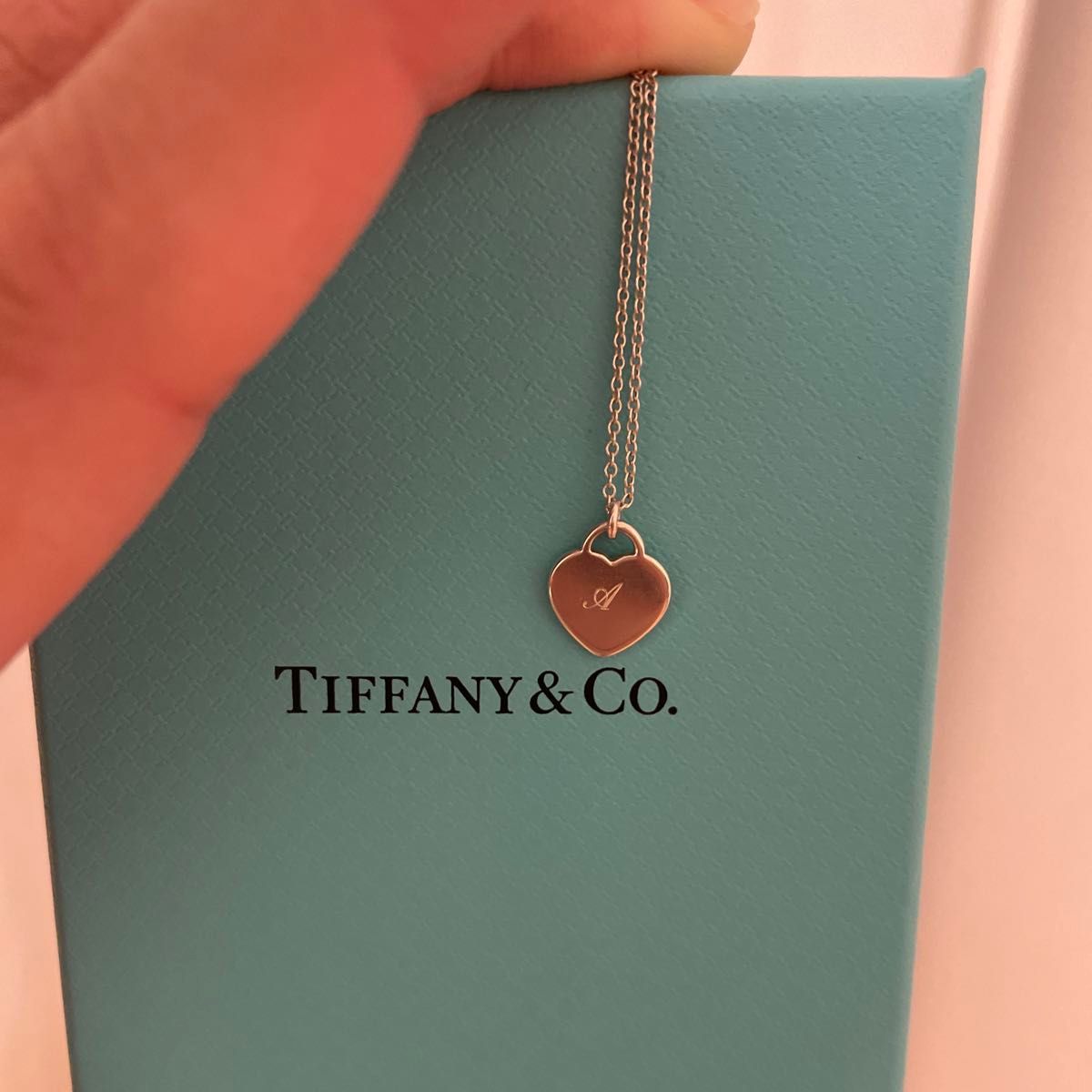 ティファニー TIFFANY ブルー ダブル ハート タグ ペンダント ティファニー TIFFANY ブルー ダブル ハート タグ ペンダント