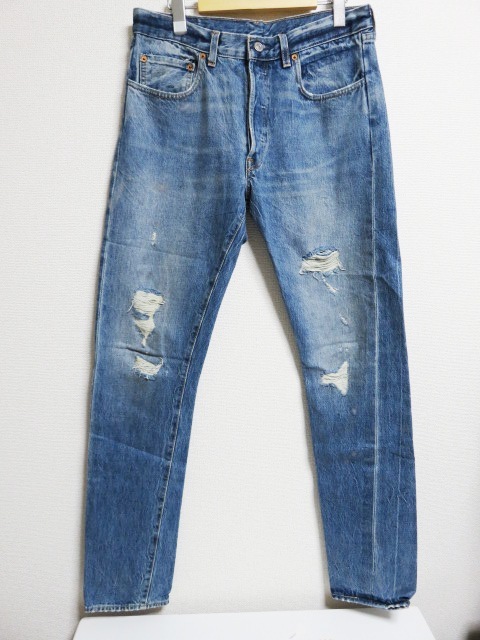 LVC リーバイス ビンテージ クロージング LEVIS VINTAGE CLOTHING 501XX 66466-0007 1966 jeans Customized デニム ジーンズ W31 L34 赤耳_画像1