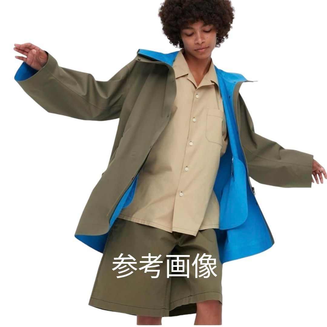 UNIQLO×MARNI ブロックテックハーフコート XXL オリーブ/水色 UNIQLO×MARNI ブロックテックハーフコート XXL オリーブ/水色
