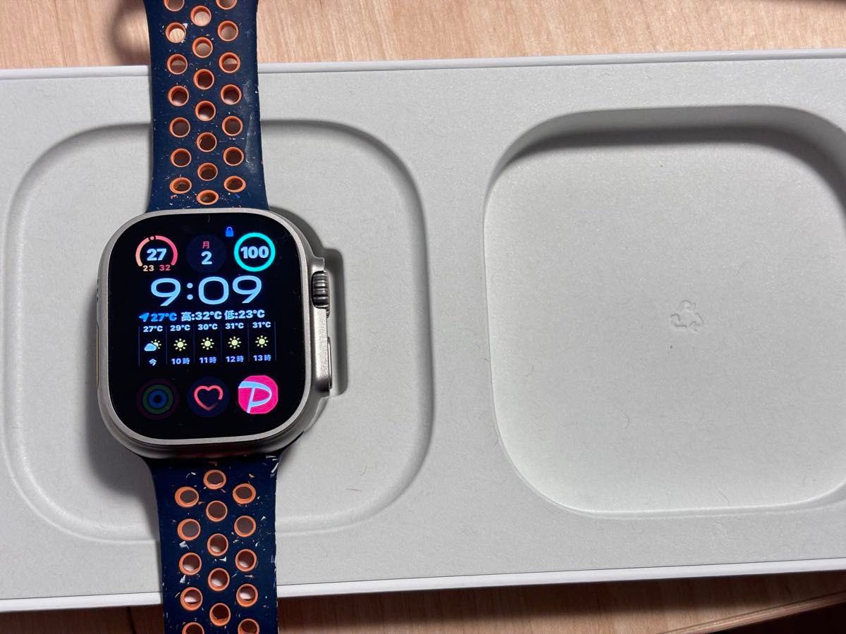 美品】Apple Watch ultra 49mm イエローオーシャンバンド NIKE 美品】Apple Watch ultra 49mm イエローオーシャンバンド NIKE