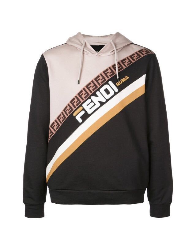 S новый товар стандартный товар FENDI MANIA FENDI / FILA Mania Logo Fendi любитель вышивка Logo f-ti- Parker разделение Ray Lee Karl Rugger ferudo