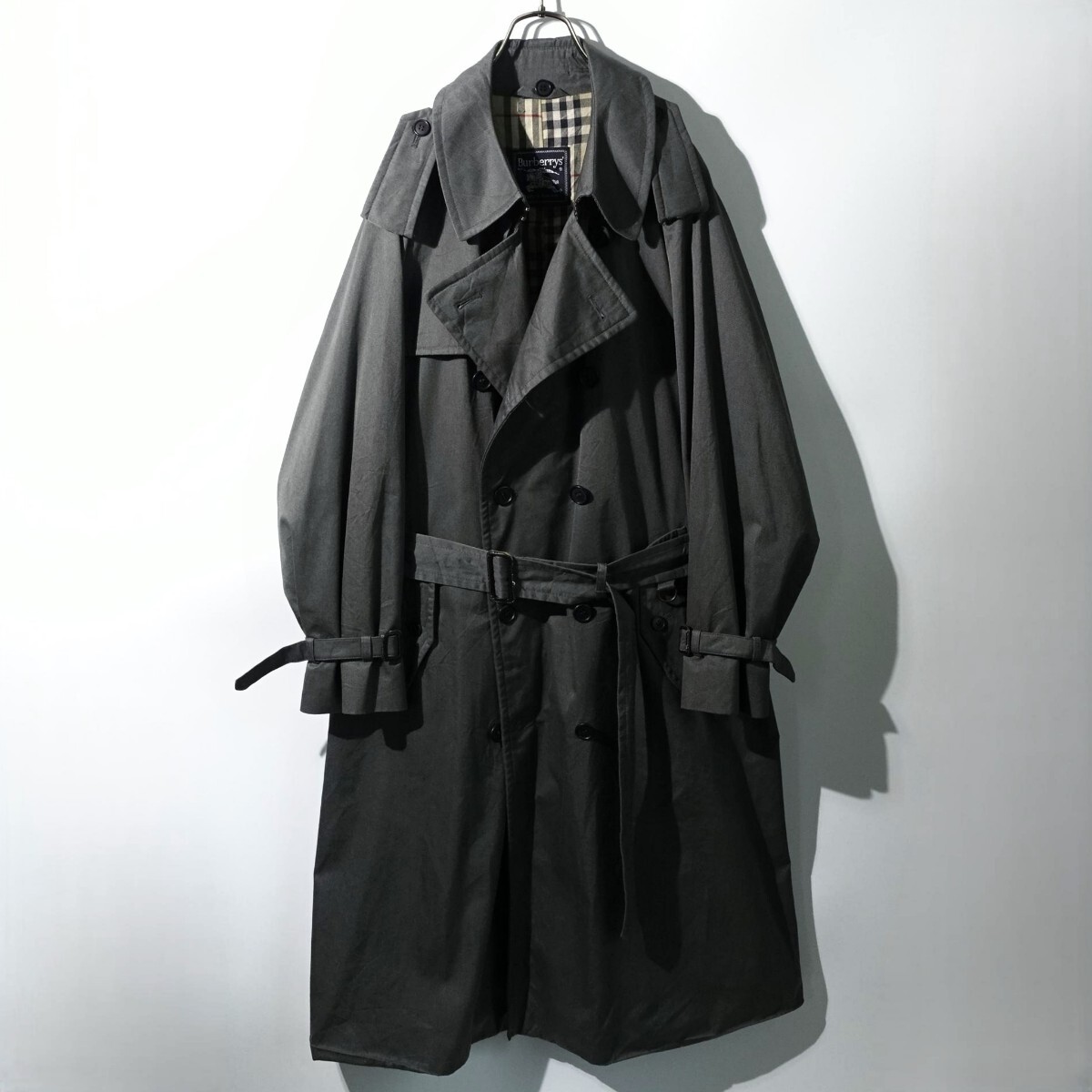 【極美品】BURBERRY 一枚袖 87年 イングランド製 トレンチコート Yahoo!オークション - 一枚袖 87年イングランド製 BURBERRY