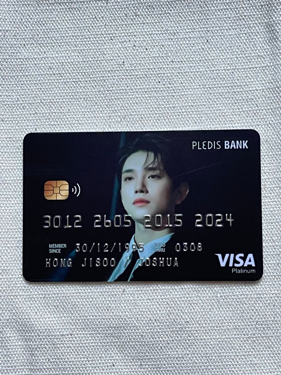 SEVENTEEN セブチ JOSHUA ジョシュア クレジットカード風 PVC SEVENTEEN セブチ JOSHUA ジョシュア クレジットカード風 PVC
