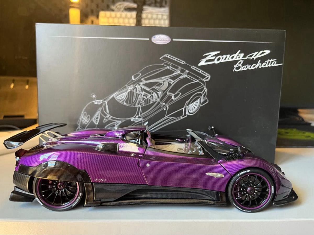 パガーニ ゾンダ 1/18 PAGANI ZONDA LCD MODEL 全開閉 紫 パガーニ ゾンダ 1/18 PAGANI ZONDA LCD MODEL 全開閉 紫