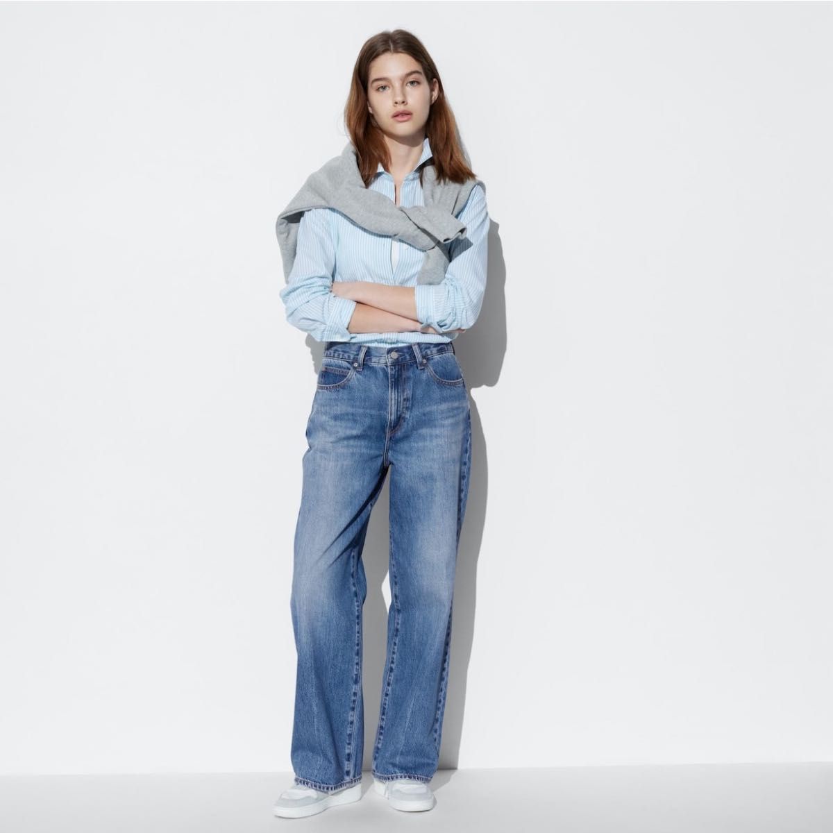 今季ユニクロUNIQLOワイドストレートジーンズ22大人気ハイライズ 今季ユニクロUNIQLOワイドストレートジーンズ22大人気ハイライズ