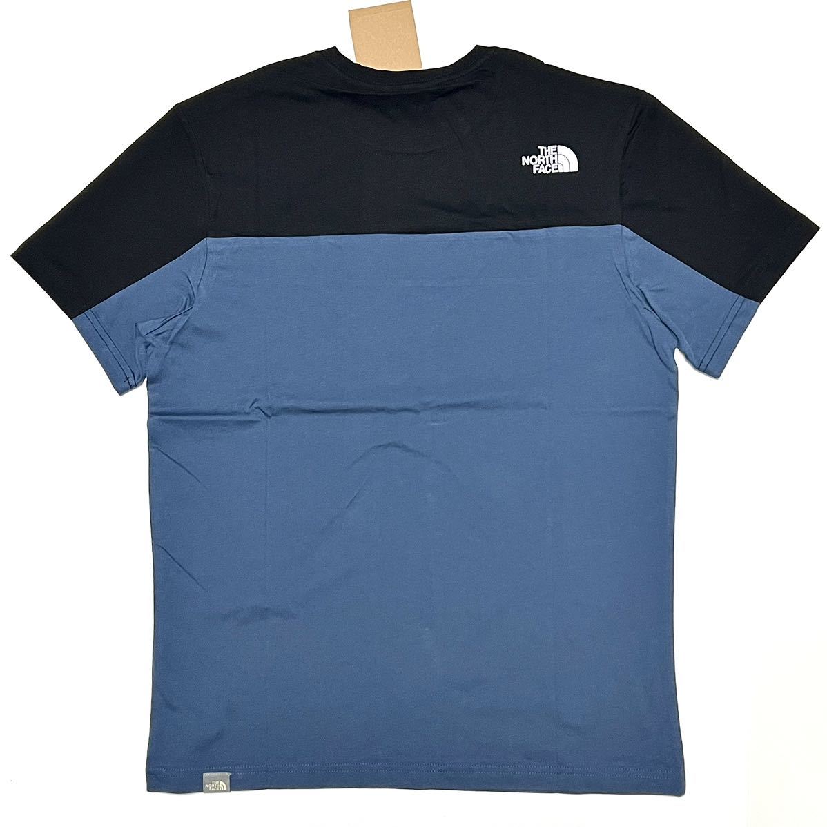 半袖Tシャツ メンズ バイカラー ロゴプリント プルオーバー 3色 M 新品 海外限定 ノースフェイス ツートーン バイカラー Tシャツ