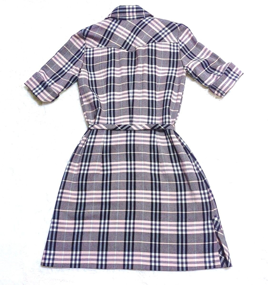 美品】バーバリーブルーレーベル BURBERRY BLUELABEL シャツ 美品】バーバリーブルーレーベル BURBERRY BLUELABEL シャツ