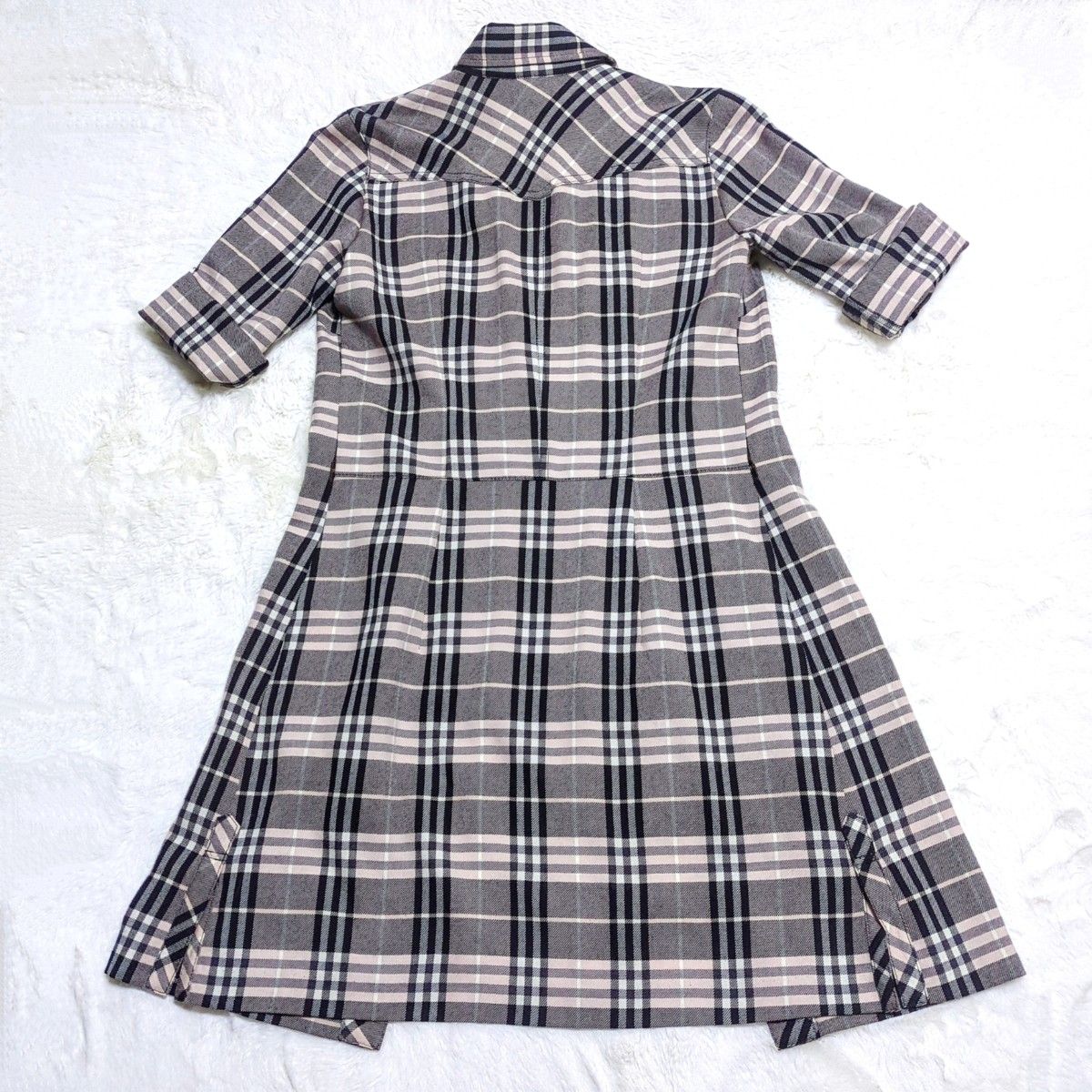 美品】バーバリーブルーレーベル BURBERRY BLUELABEL シャツ 美品】バーバリーブルーレーベル BURBERRY BLUELABEL シャツ