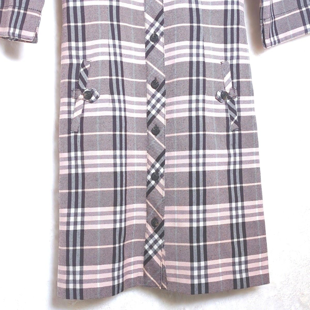 美品】バーバリーブルーレーベル BURBERRY BLUELABEL シャツ 美品】バーバリーブルーレーベル BURBERRY BLUELABEL シャツ