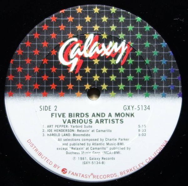 V.A. - 5 Birds And A Monk◆Stanley Cowell / Cecil McBee / John Klemmer / Joe Farrell参加◆Galaxy / GXY-5134_画像4