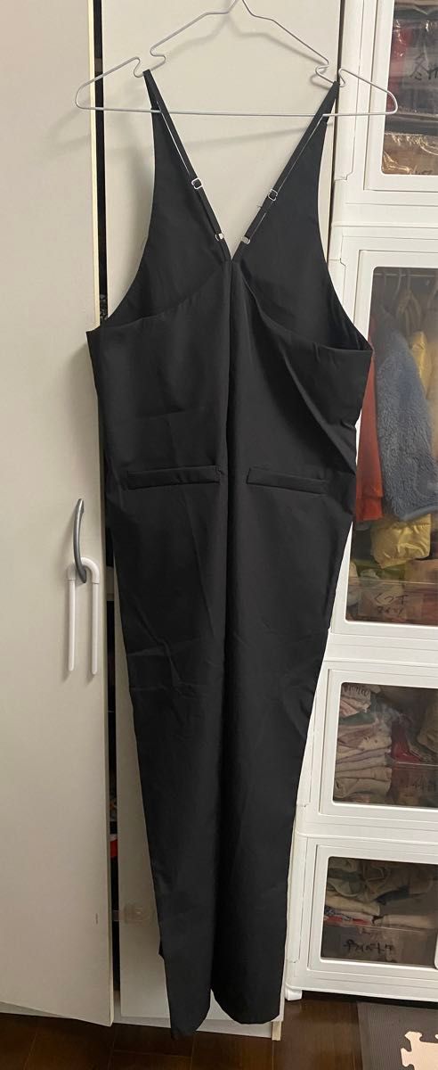新品】AIYISHANGFUSHI サロペット / ブラック フリーサイズ 新品】AIYISHANGFUSHI サロペット / ブラック フリーサイズ
