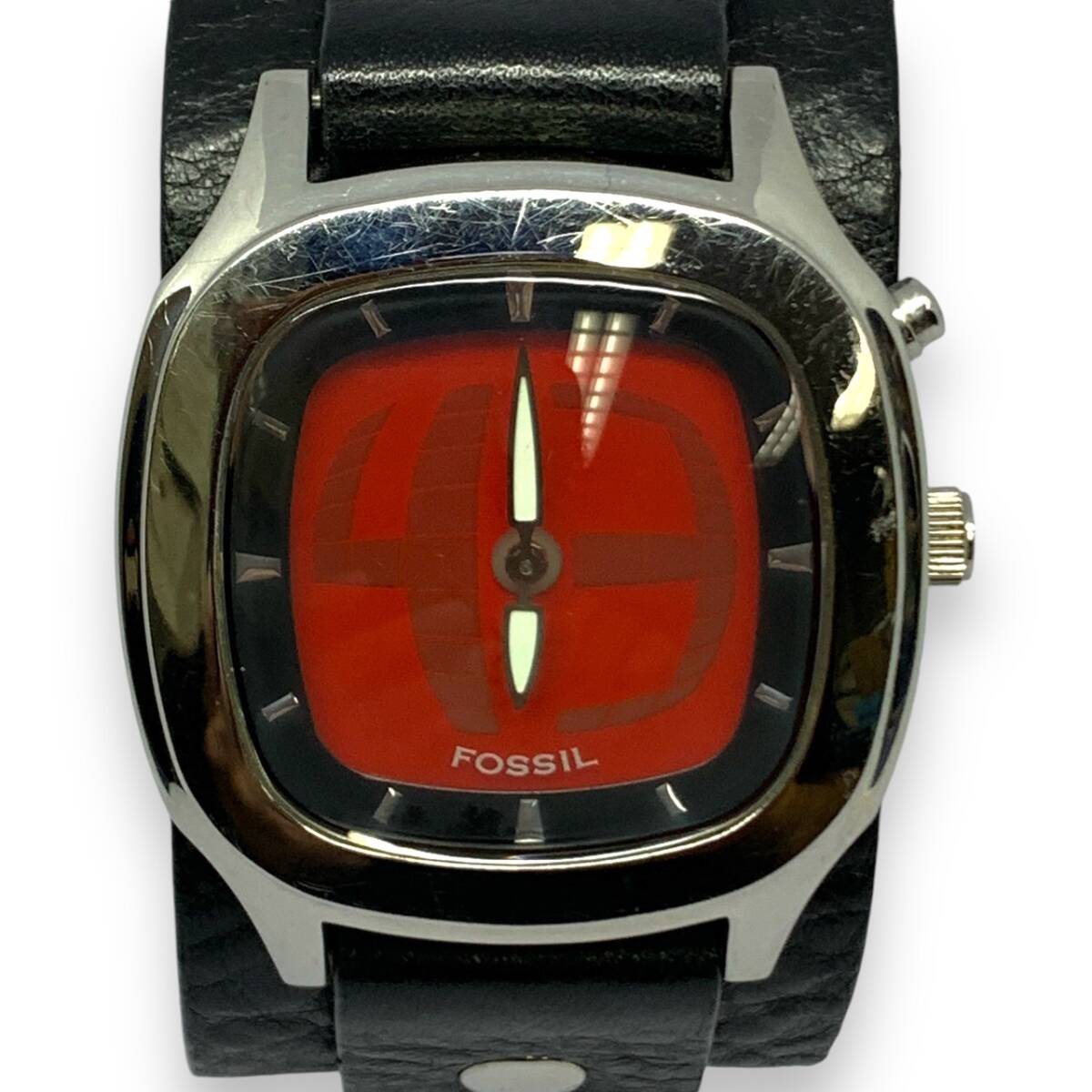 電池交換済】FOSSIL BIGTIC 赤文字盤(JR-8292)メンズ腕時計 - 時計 電池交換済】FOSSIL BIGTIC 赤文字盤(JR-8292)メンズ腕時計 - 時計