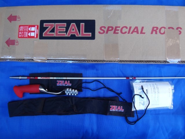 ZEAL ZB-56L 白 プッシュウォーター トリガーレス　ホワイトブランク/レッドラバーグリップ チタンフレームSicガイド 柏木重孝
