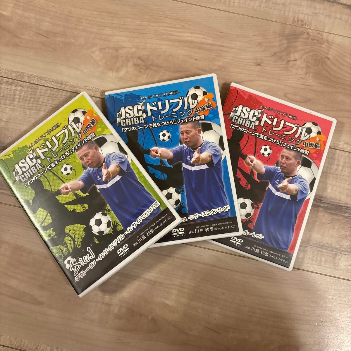 JSC CHIBA ドリブルトレーニング 中級編3巻+「体幹トレーニング」 わんぱくドリブル軍団 JSCドリブルトレーニング中級編 3枚セット