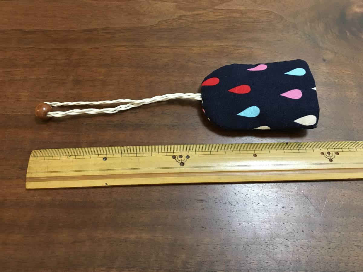 shi.. pattern simple key case navy blue navy small key for key cover key holder cloth made light weight hand made 