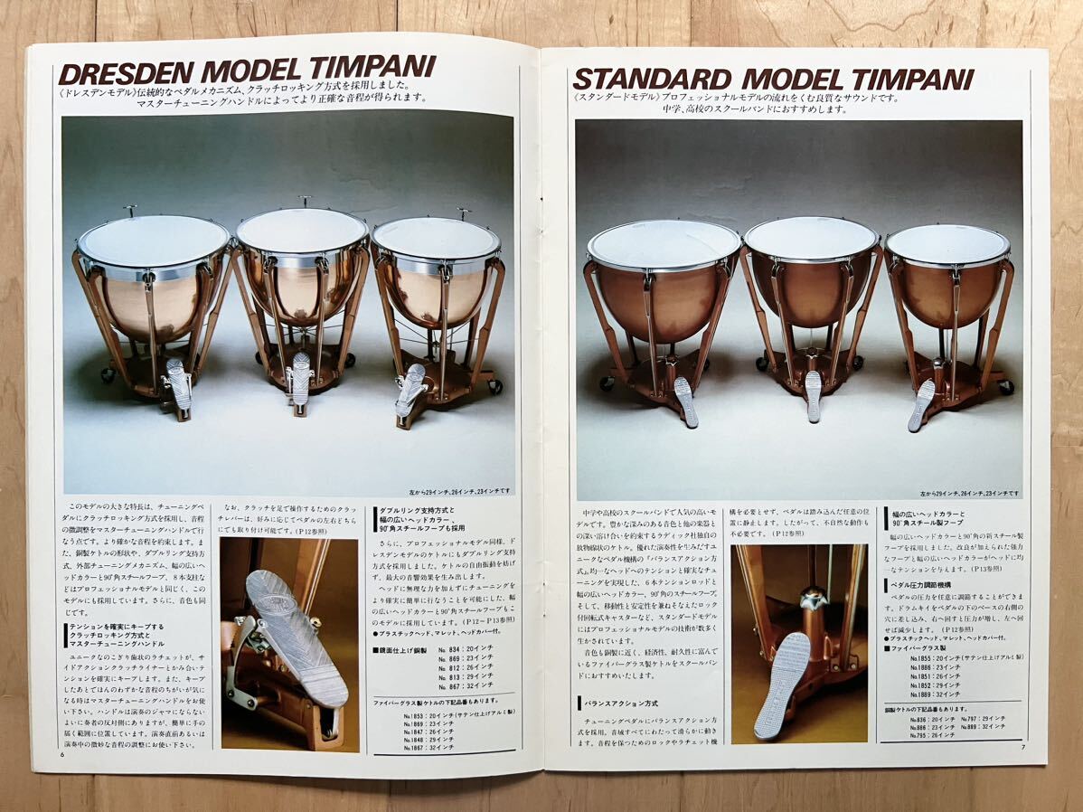 Ludwig Timpani Catalog ラディック ティンパニー カタログ 1981年 4月 K_画像5