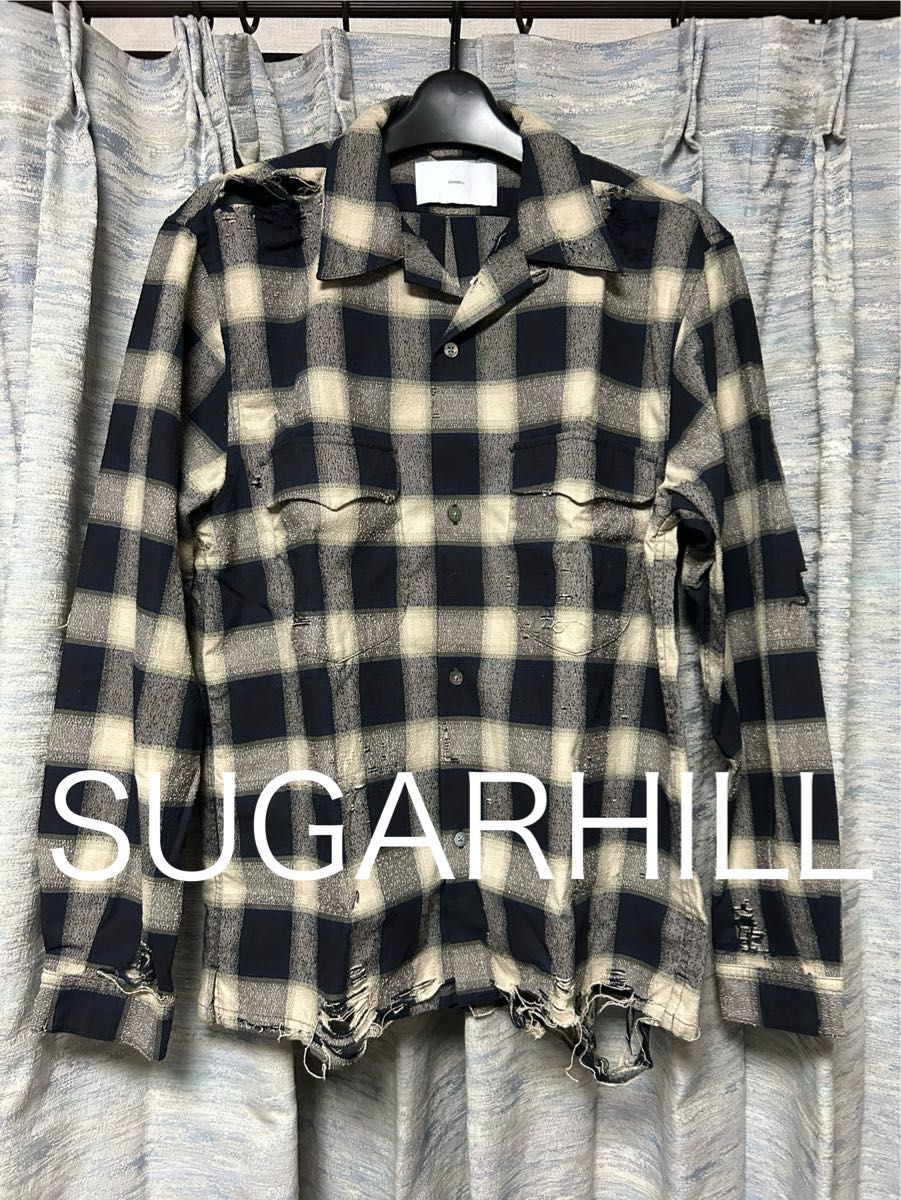 22AW SUGARHILL シュガーヒル OMBRE CRASHED SHIRT オンブレ 22AW SUGARHILL シュガーヒル OMBRE CRASHED SHIRT オンブレ