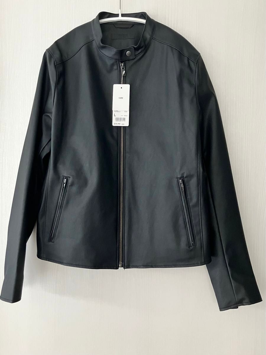 新品未使用 ユニクロ フェイクレザー ライダースジャケット 新品未使用 ユニクロ フェイクレザー ライダースジャケット