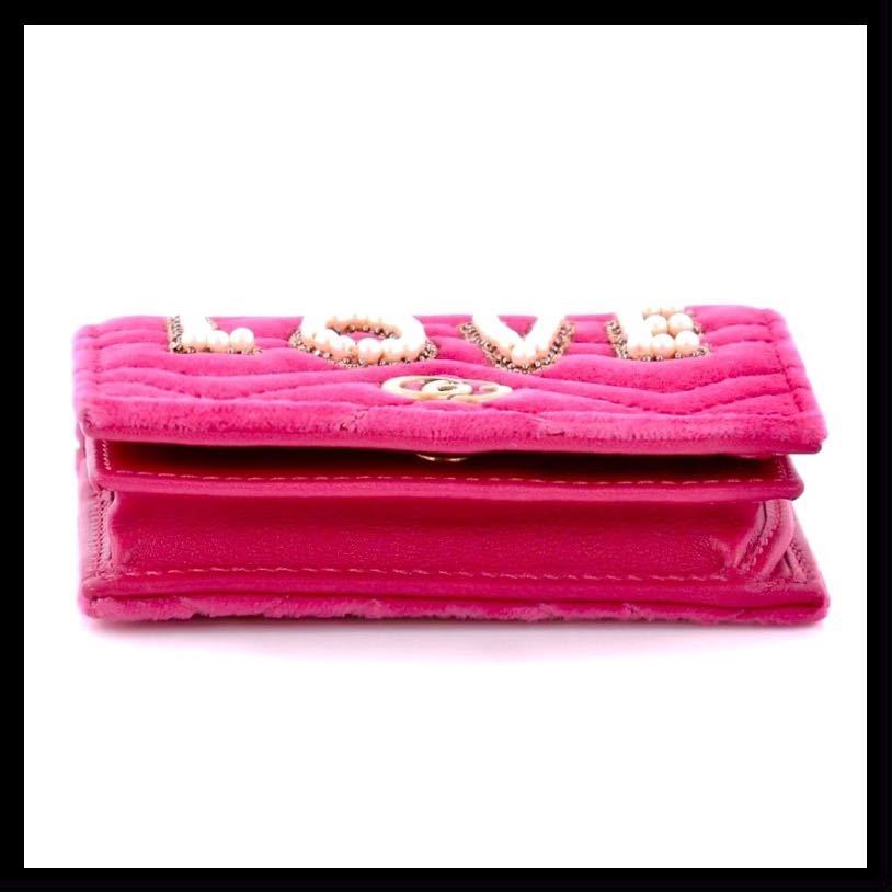 新品◇GUCCI Pink GG Marmont モーメント ミニ折りたたみ財布 グッチ