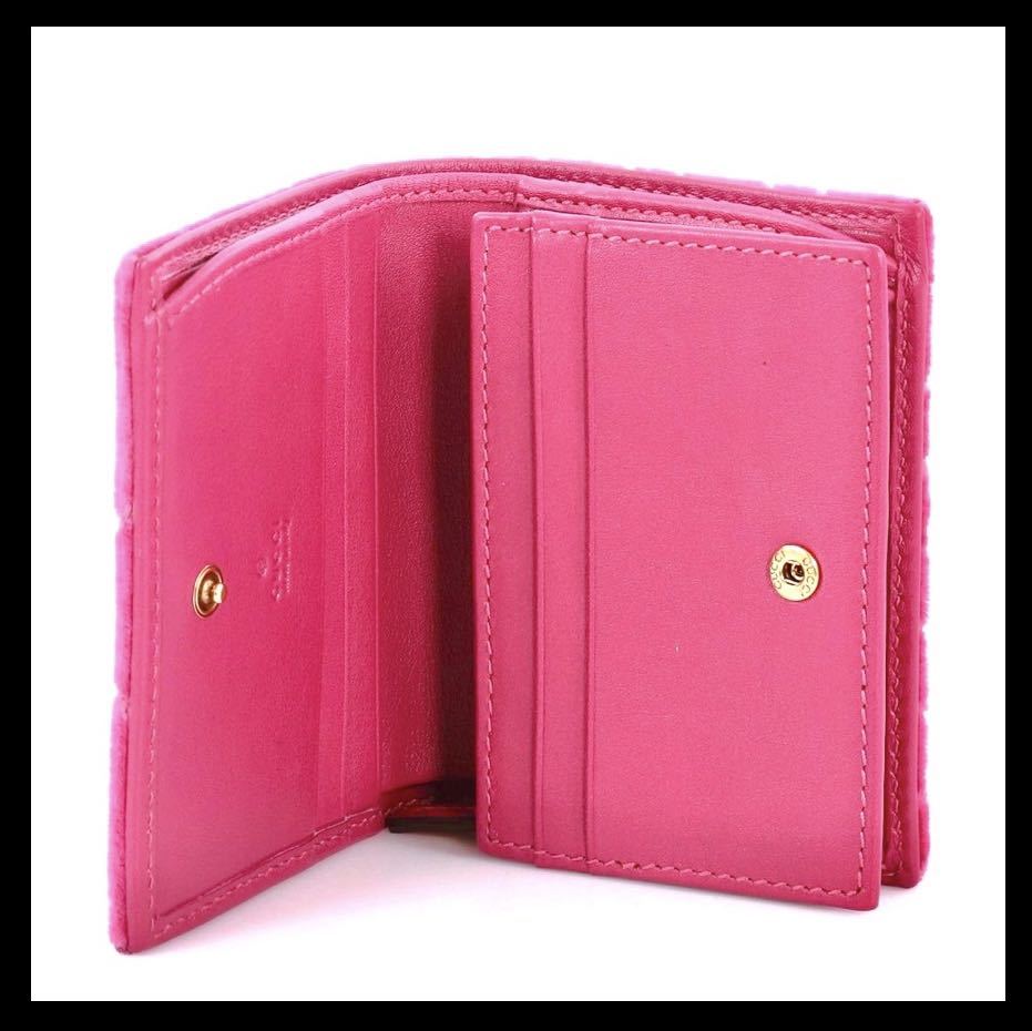 新品◇GUCCI Pink GG Marmont モーメント ミニ折りたたみ財布 グッチ