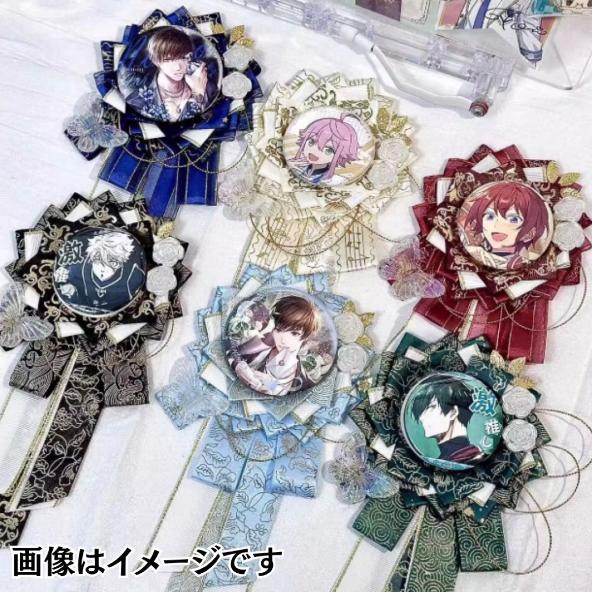 痛ロゼット ロゼット 白 金 蝶 花 缶バッジ 推し活 推しごと 痛 痛ロゼット ロゼット 白 金 蝶 花 缶バッジ 推し活 推しごと 痛