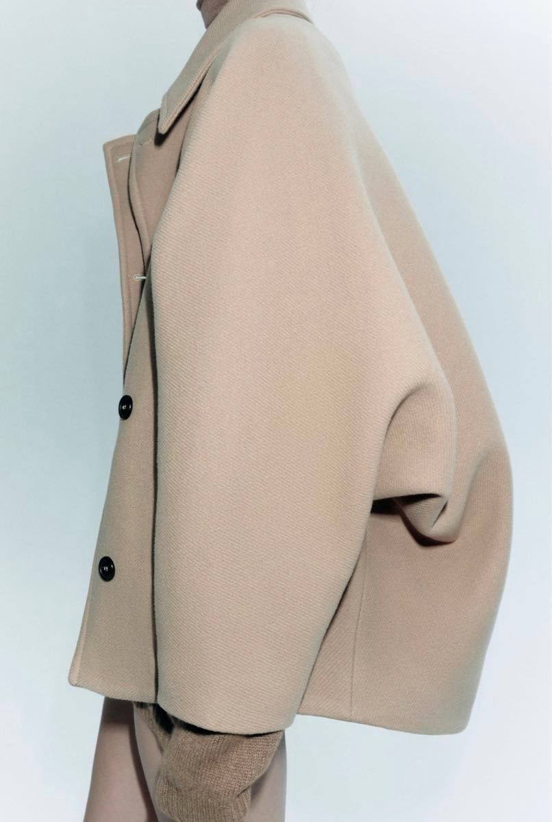 xxxs-xxs】ウール オーバーサイズショートコート【ZARA】|Yahoo xxxs-xxs】ウール オーバーサイズショートコート【ZARA】|Yahoo