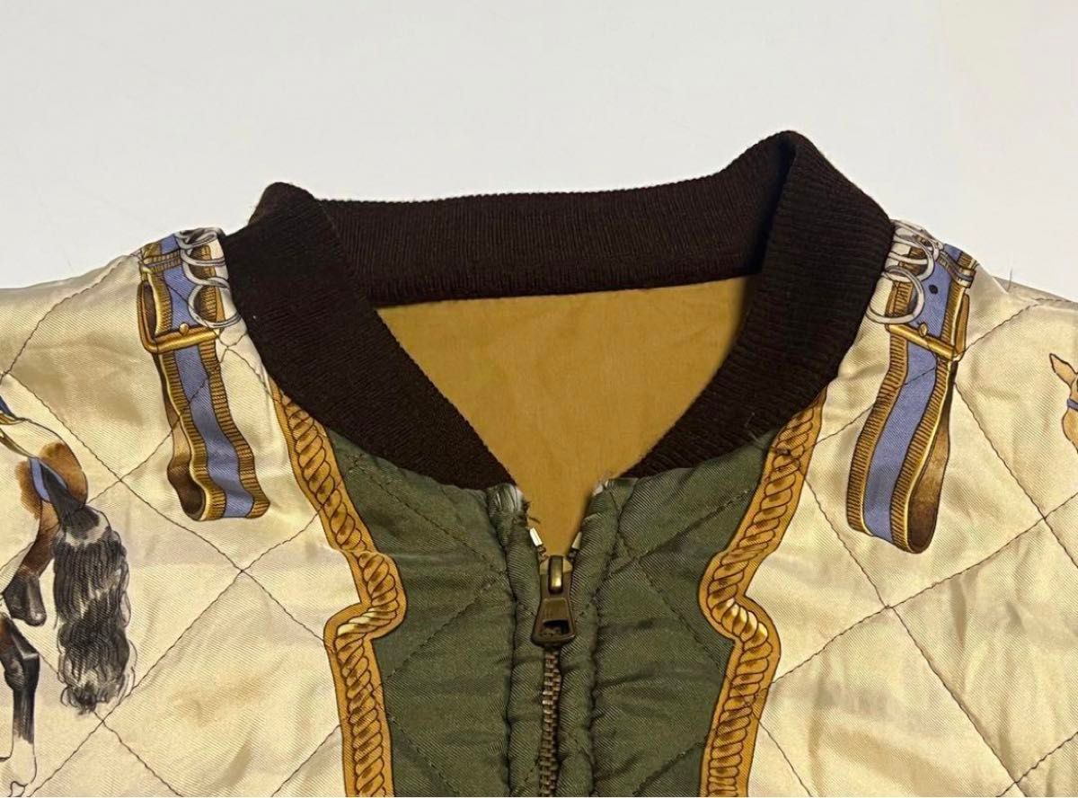 HERMES エルメス ヴィンテージ リバーシブル ブルゾン ホース 馬 HERMES エルメス ヴィンテージ リバーシブル ブルゾン ホース 馬