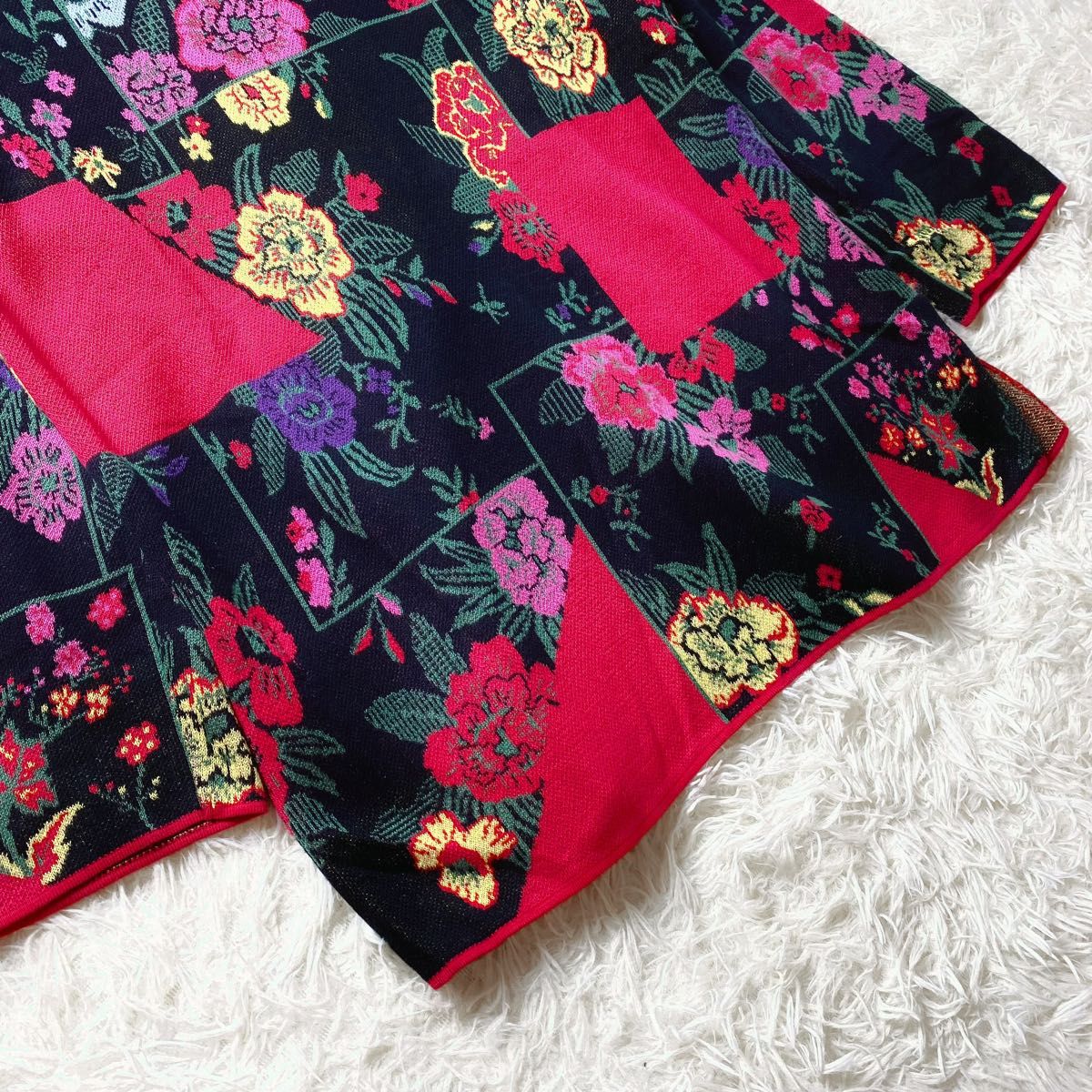 4 希少デザイン ケンゾー ヴィンテージ 花柄刺繍 ニット 4 希少デザイン ケンゾー ヴィンテージ 花柄刺繍 ニット