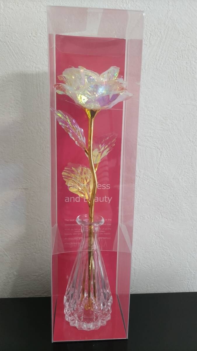 クリスタルローズ(商品名) crystalrose バラ 置物 花瓶 クリスタルローズ(商品名) crystalrose バラ 置物 花瓶