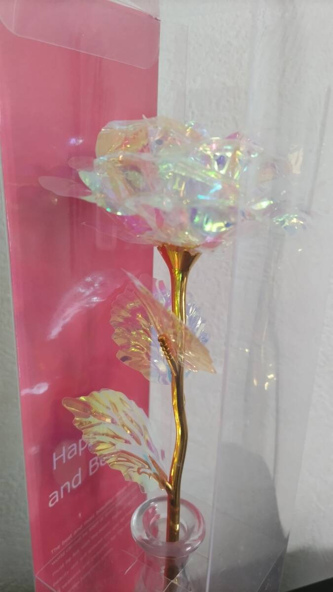 クリスタルローズ(商品名) crystalrose バラ 置物 花瓶 クリスタルローズ(商品名) crystalrose バラ 置物 花瓶