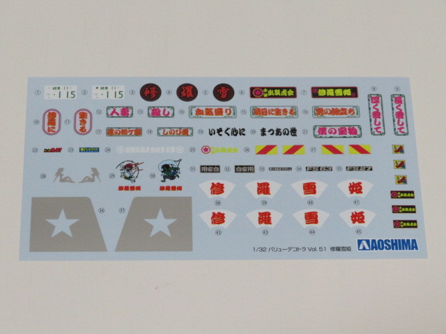  cash on delivery possibility!.. snow . decal, carrier seal Aoshima 1/32