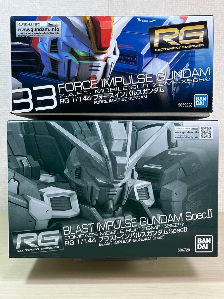 新品未開封 2機セット】RG 1/144 ブラストインパルスガンダム 新品未開封 2機セット】RG 1/144 ブラストインパルスガンダム