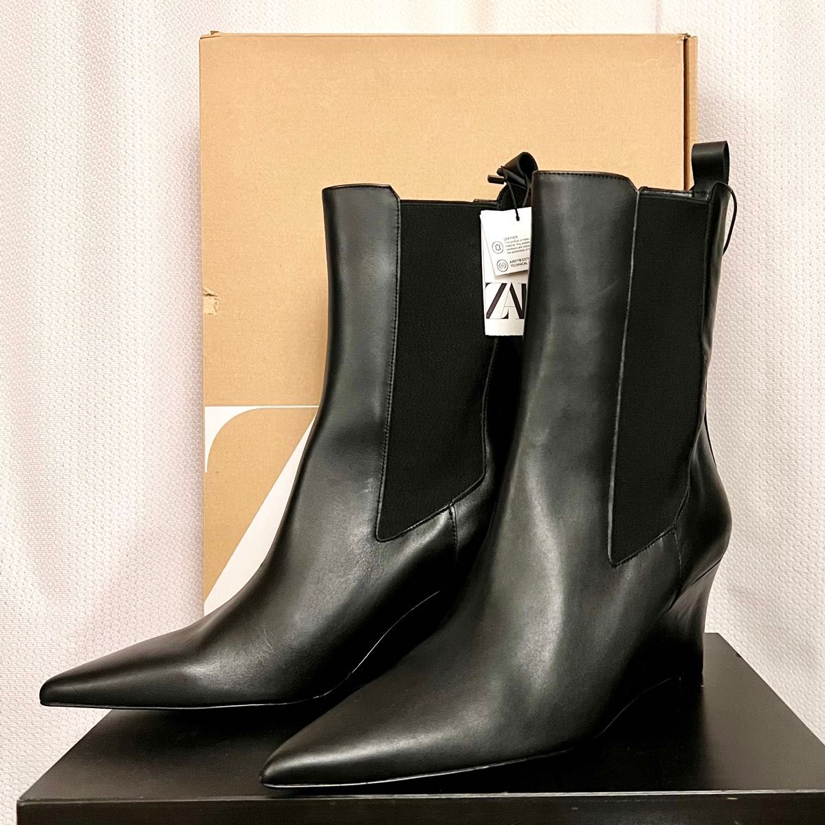 ZARA/ザラ】レザーウェッジアンクルブーツ|Yahoo!フリマ(旧 ZARA/ザラ】レザーウェッジアンクルブーツ|Yahoo!フリマ(旧