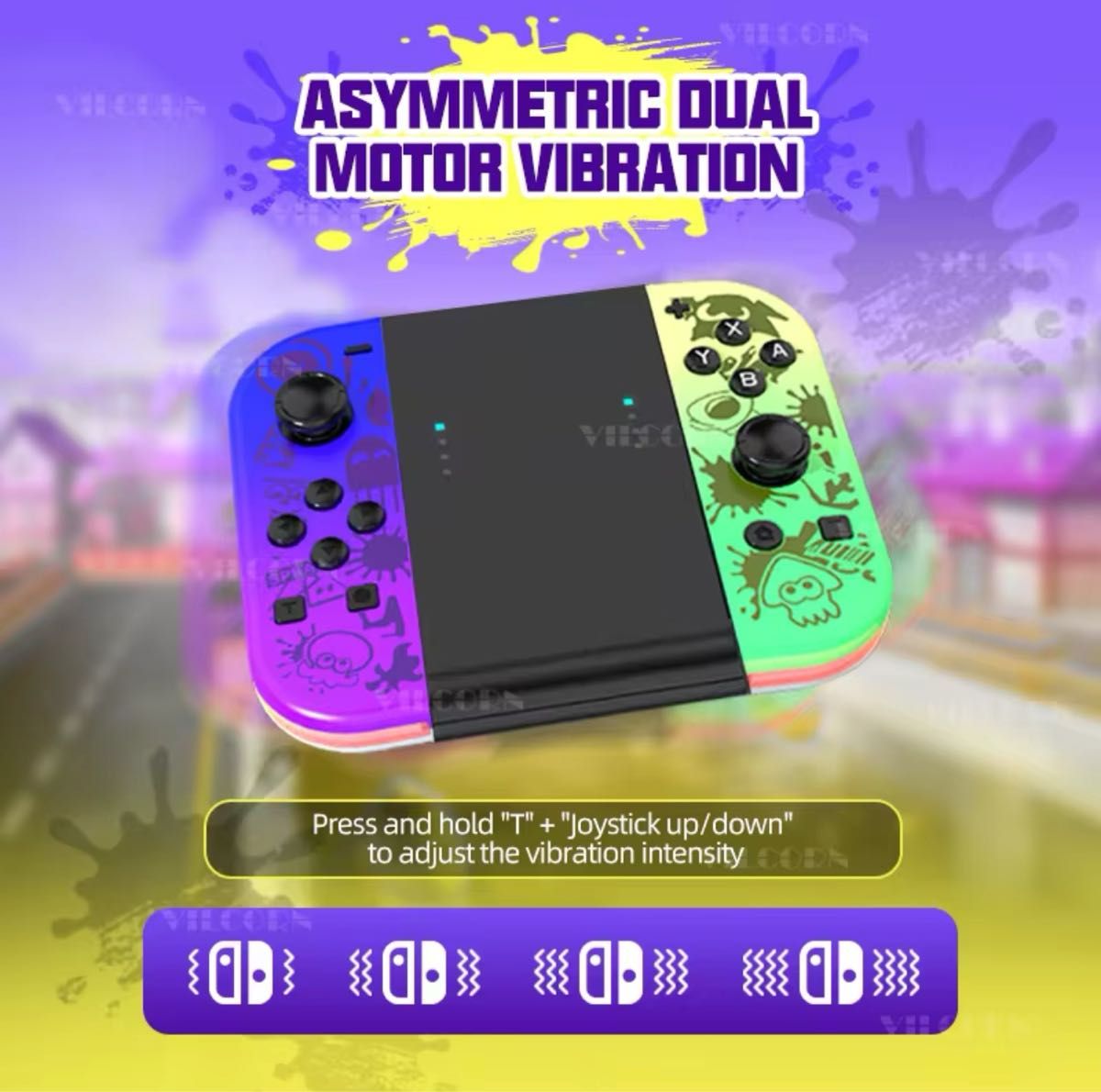 新品 スプラトゥーン 光るジョイコン Switch カスタム 互換 代替 新品 スプラトゥーン 光るジョイコン Switch カスタム 互換 代替