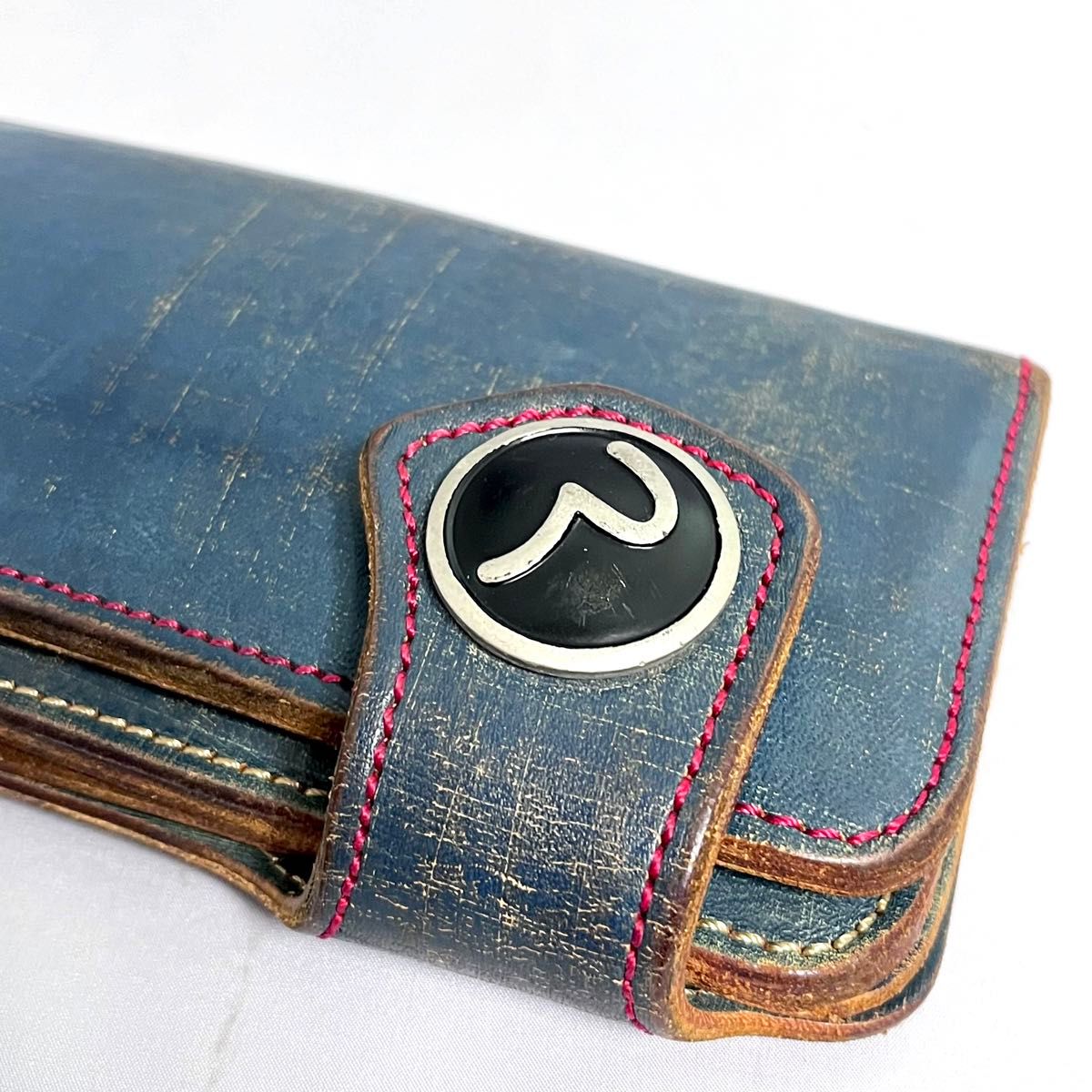 希少】EVISU デニム加工 長財布 エヴィス ど根性3号 JEANING 赤 希少】EVISU デニム加工 長財布 エヴィス ど根性3号 JEANING 赤