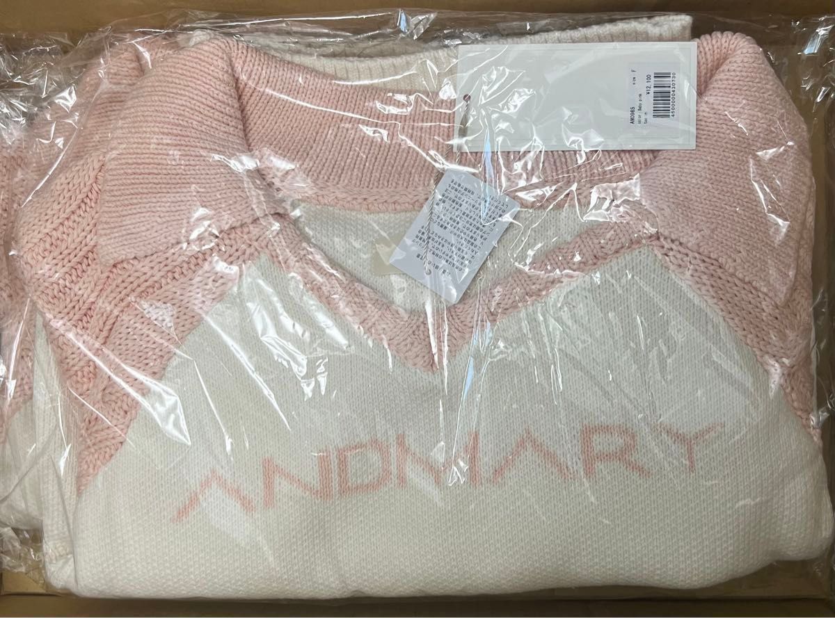 ANDMARRY Marie Knit tops Pink アンドマリー ニット 新品未使用 ANDMARRY Marie Knit tops Pink アンドマリー ニット 新品未使用