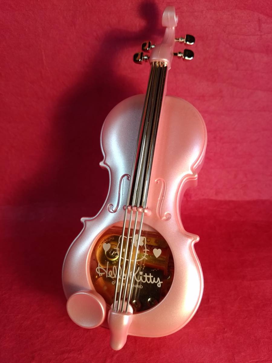 ヤフオク! - ハローキティ☆バイオリン型 オルゴール 小物入れ (Fir...