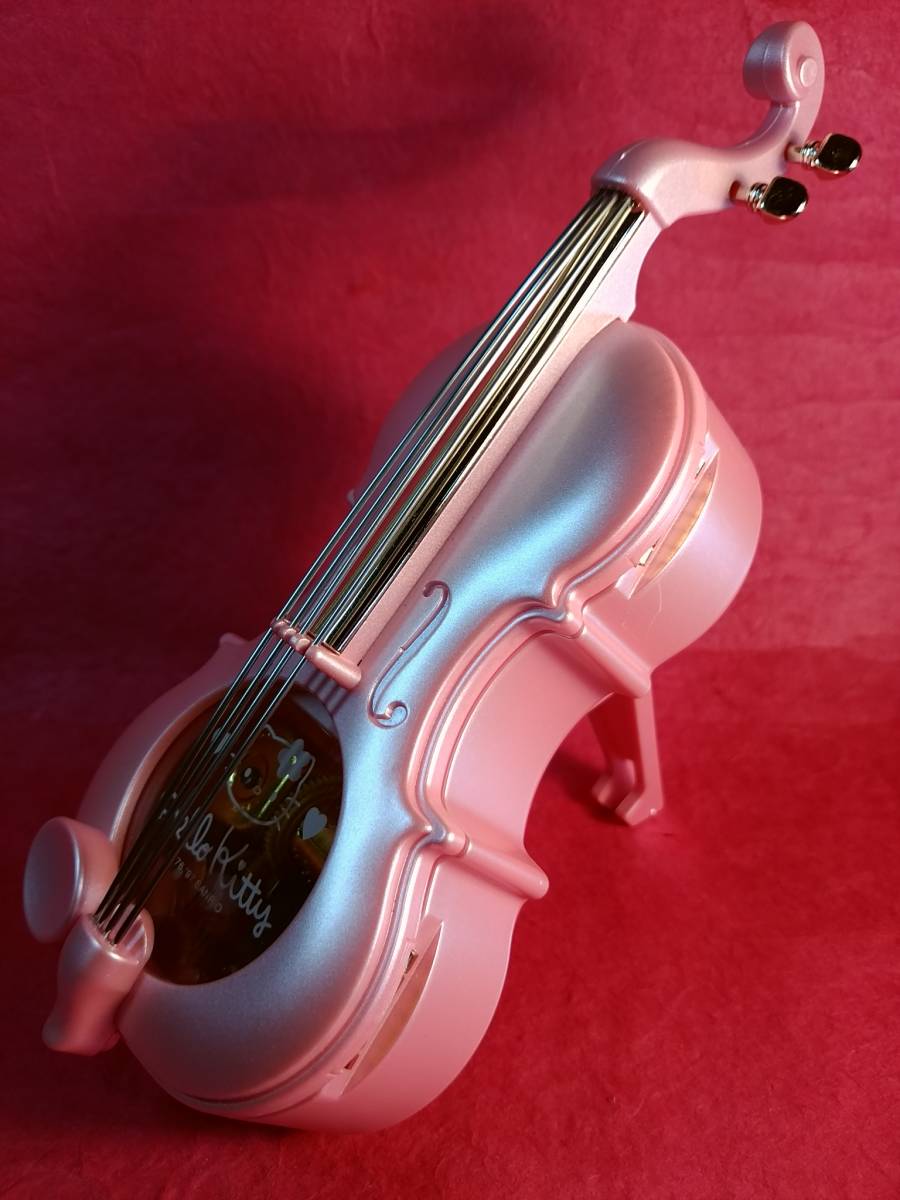 今話題のアイテムを ハローキティ☆バイオリン型 オルゴール 小物入れ (ALIVE ハローキティ