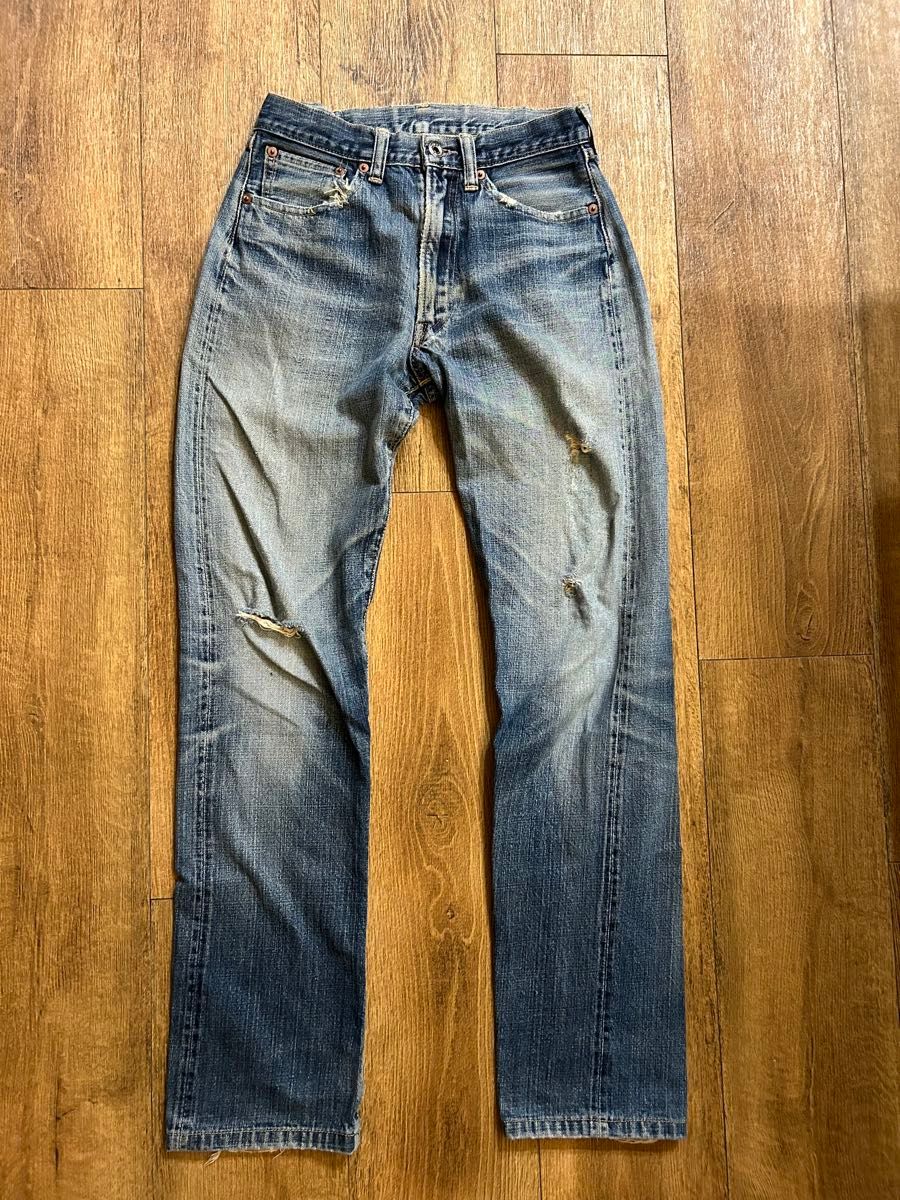 縦落ちウォッシュ!Joe McCOY大戦モデル LEVI'S501大戦モデル赤耳